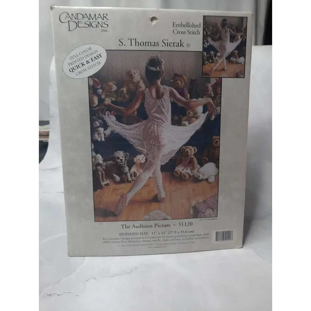 Candamar Designs Embellished Cross Stitch Kit The Audition Picture 51120 Ballet